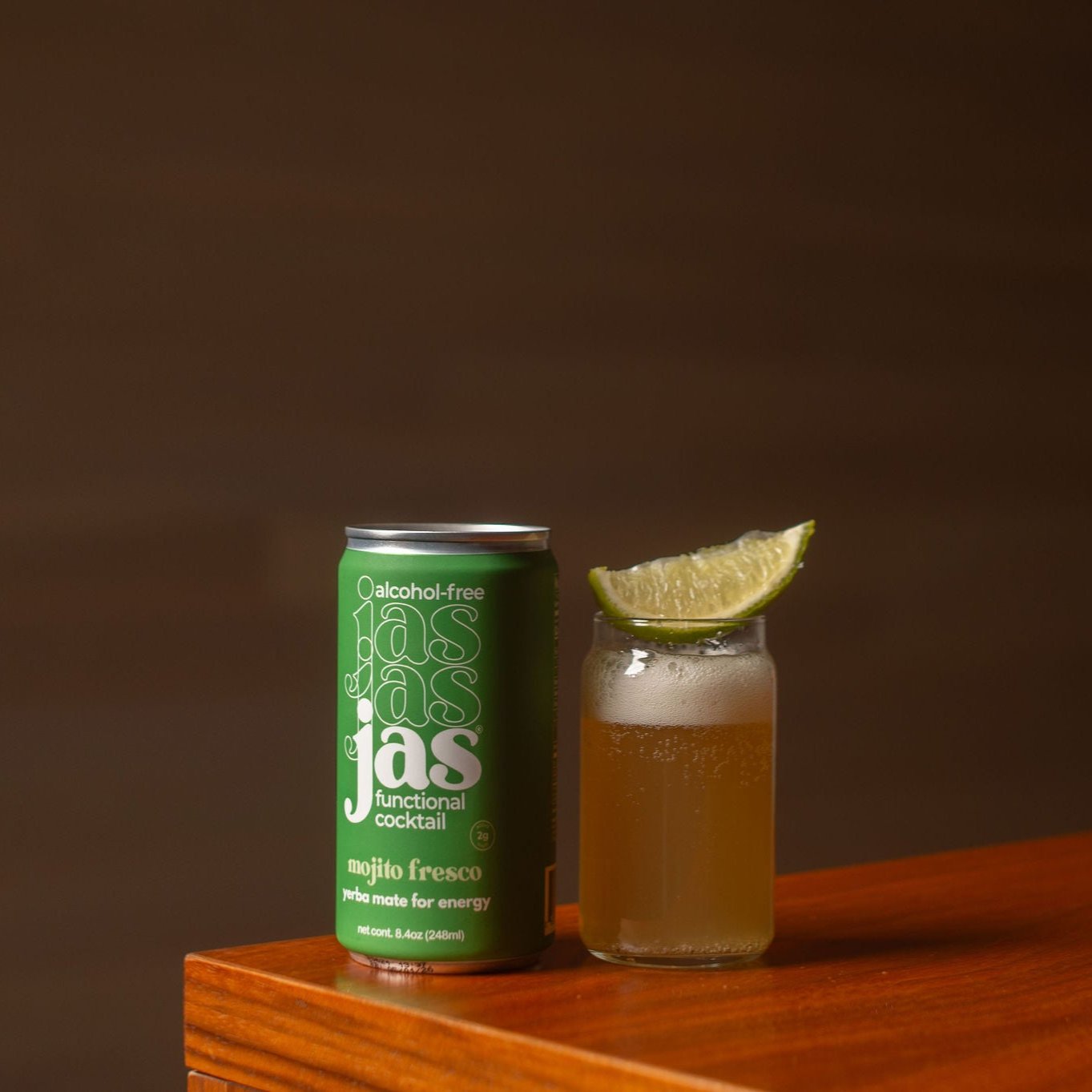 JAS Mojito Fresco garnished with lime